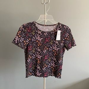 ADORABLE FLORAL BOHO CROP TOP